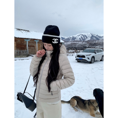 pusumede白鸭绒羽绒服连帽外套