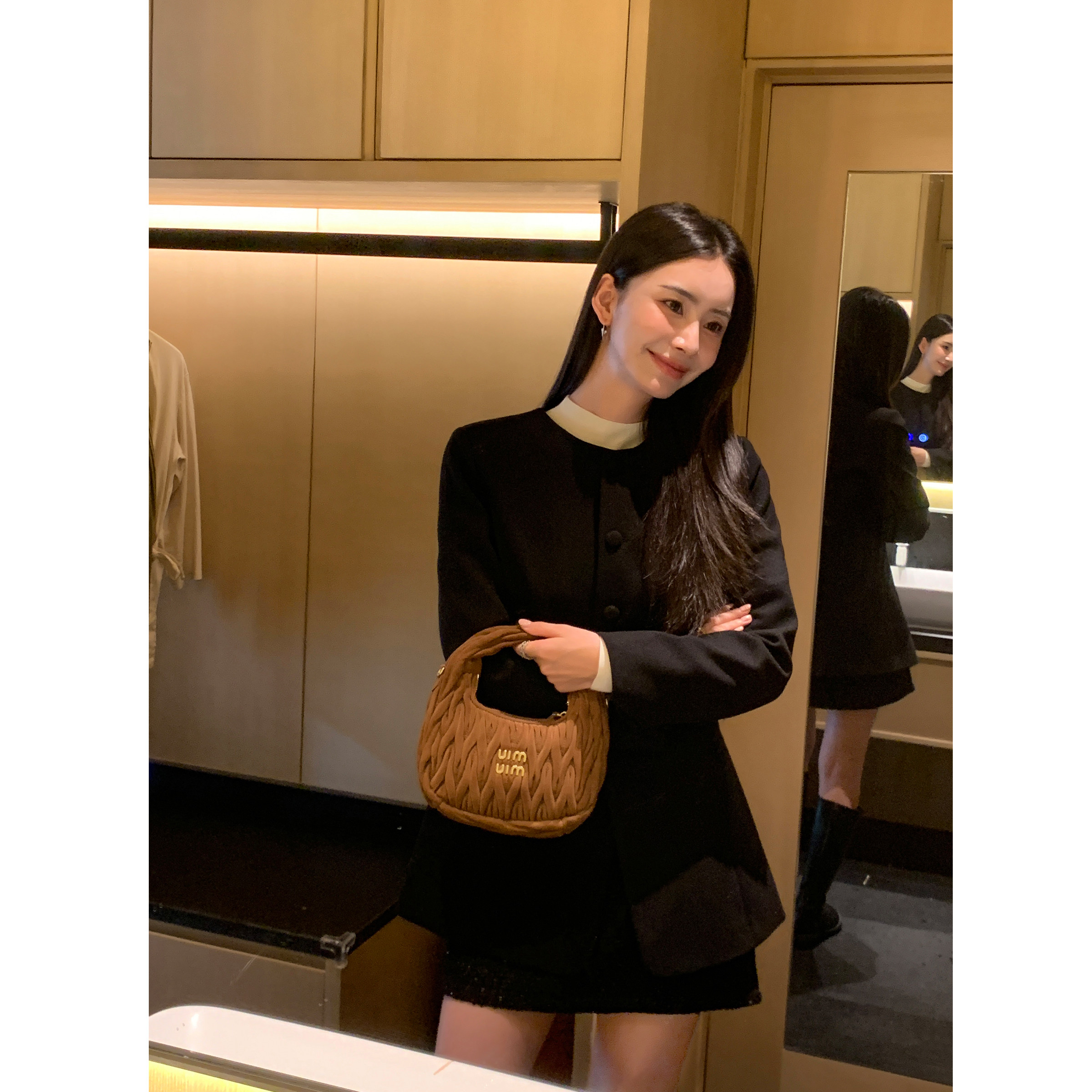 pusumede 松弛格调 高级感圆领收腰西装外套女气质显瘦通勤西服,女装/女士精品,西装,淘宝优惠券,粉丝福利购,淘宝优惠卷