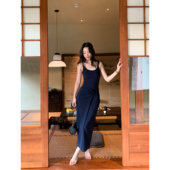 pusumede扭结设计感吊带连衣裙女包臀长裙修身 气质无袖 针织裙子