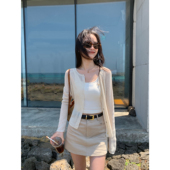 宽松外搭长袖 pusumede镂空针织开衫 外套防晒空调衫 薄款 上衣 女夏季