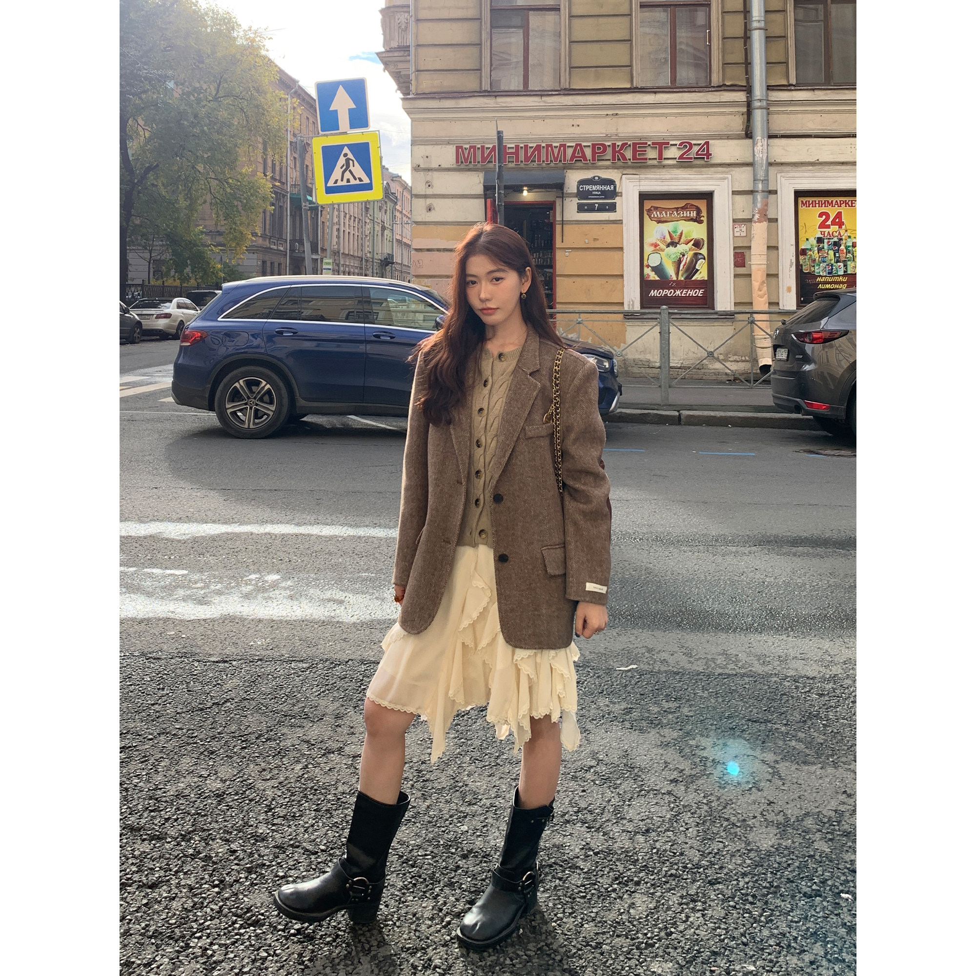 pusumede双面呢100%羊毛西装毛呢外套女高级感宽松气质西服上衣,女装/女士精品,毛呢外套,淘宝优惠券,粉丝福利购,淘宝优惠卷