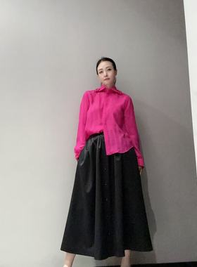 小众设计高定轻奢翻领长袖衬衣MT10458