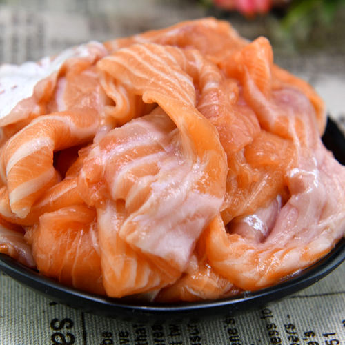 500g褐色炒饭宠物粮冷冻三文鱼