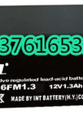 INT蓄电池6FM1.3 全新 12V1.3AH 机房 基站 消防 通讯 UPS EPS