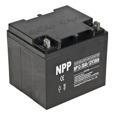 耐普蓄电池NP38-12免维护电池 12V38AH/UPS专用