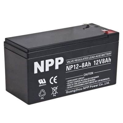 NPPNP12-8免维护12V8AH UPS/EPS/直流屏太阳能通讯专用