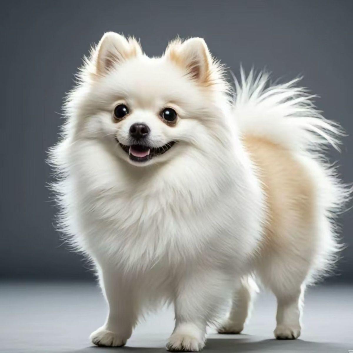 博美幼犬小狗黄狗狗长不大听话帅气小型犬活物白色纯白活泼狗便宜