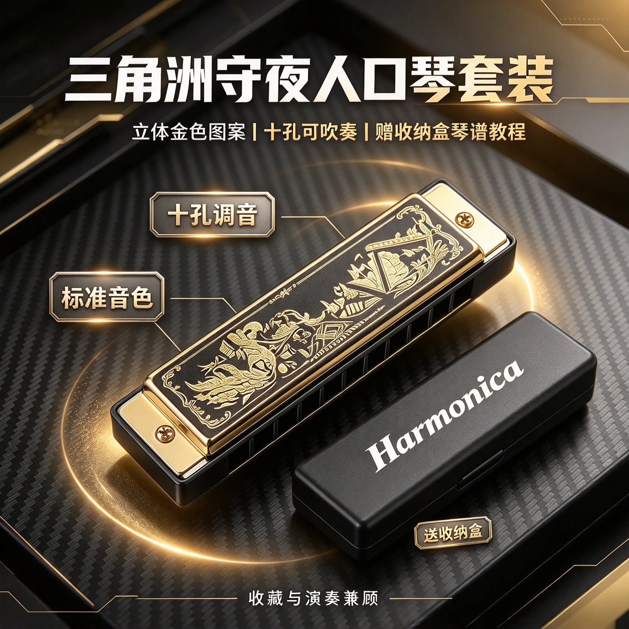 三角洲守夜人口琴可吹响乐器实物