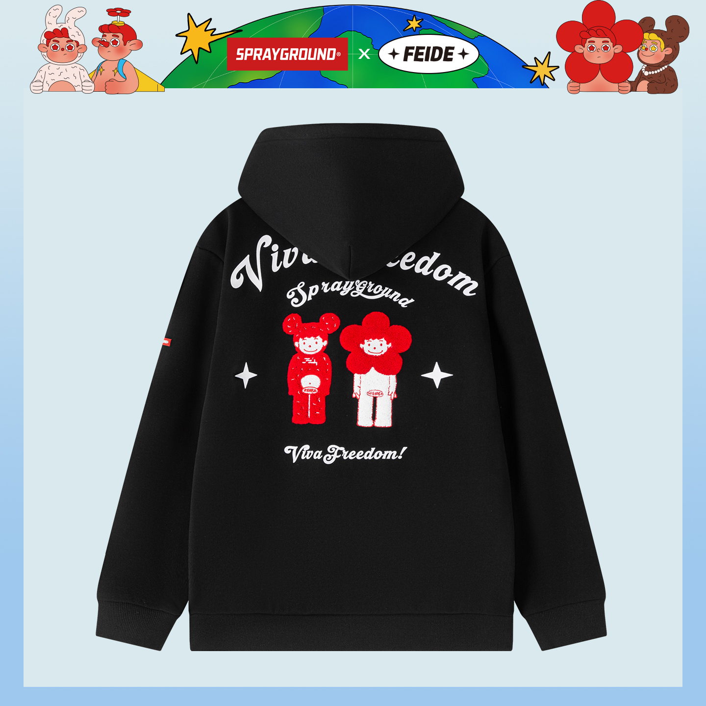 SG鲨鱼嘴FEIDE联名植绒卫衣