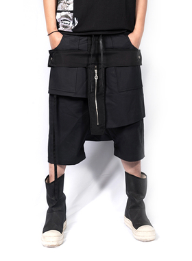 INSIDE OUT国潮机能质感原创小众设计师暗黑先锋解构式垂感短裤男