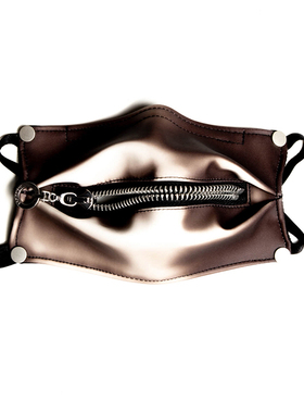 INSIDE OUT 2021黑蓝温感变色潮流先锋暗黑机能风拉链口罩深灰色