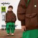 800蓬95白鸭绒 woobaby儿童羽绒服男女童24冬季 防风保暖外套上衣