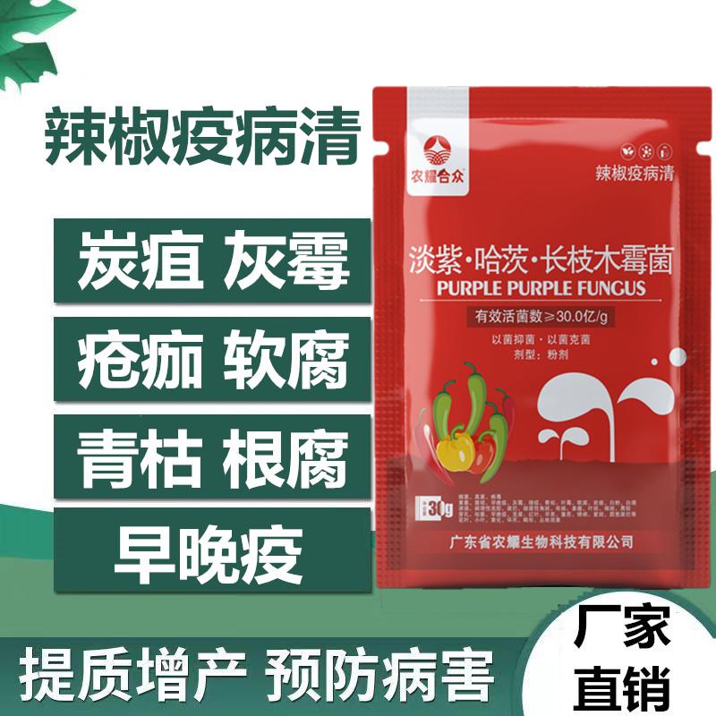 辣椒病毒病专用药卷叶黄叶病全落叶病菌净疫病清复合微生物菌剂治