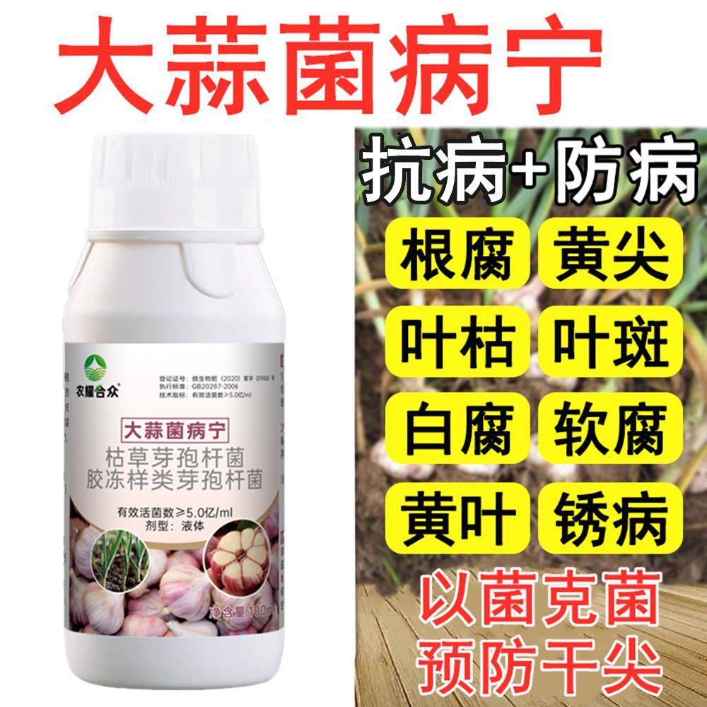 大蒜专用药蒜苗黄叶病铁锈病大葱韭菜枯叶葱蒜干尖灵杀菌剂防病药