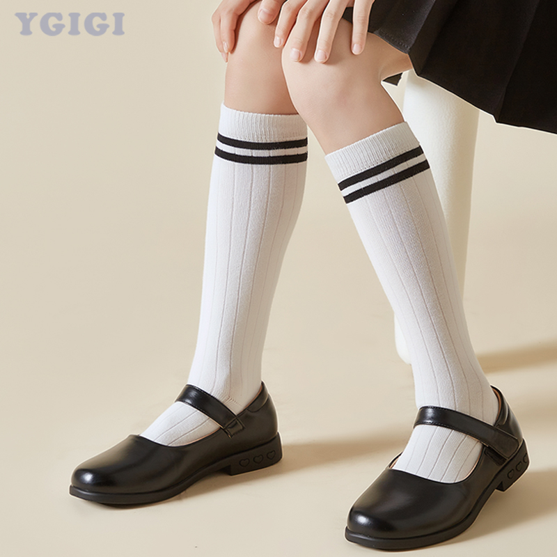 ygigi学院风中筒袜春秋
