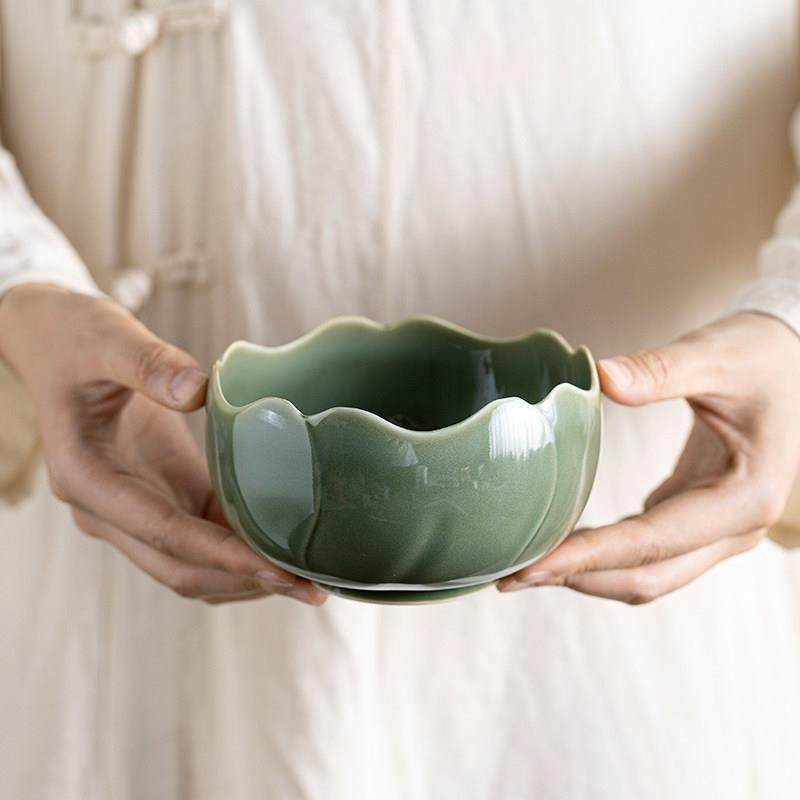 叶屿 越青莲瓣小建水陶瓷功夫茶具茶洗杯洗茶点盘中式果盘茶渣缸,餐饮具,茶道/零配,淘宝优惠券,粉丝福利购,淘宝优惠卷