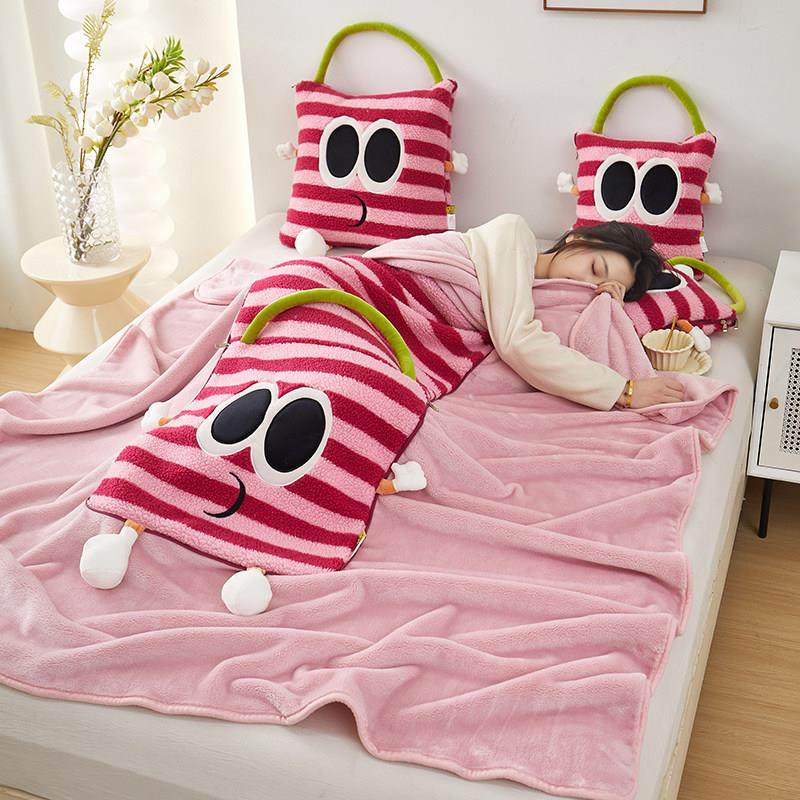 多巴胺抱枕毯子二合一汽车沙发靠垫办公室学生宿舍午休枕头空调被