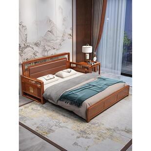 新型中式实木沙发床多功能伸缩折叠床两用单人双人小户型客厅储物