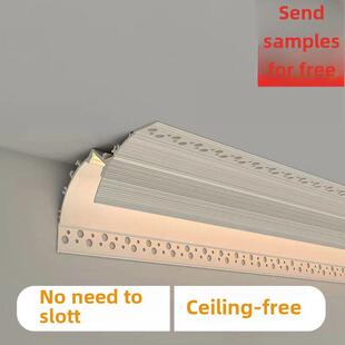 免吊顶洗墙灯明装反光灯槽顶角线性灯免开槽铝型材回光灯无主灯