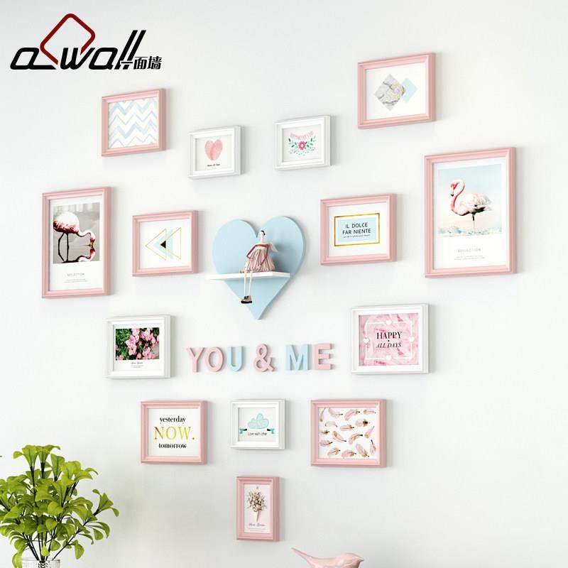 儿童相框挂墙创意组合连体挂相片框可爱宝宝加冲洗照片免打孔套装,家居饰品,相框/画框,淘宝优惠券,粉丝福利购,淘宝优惠卷