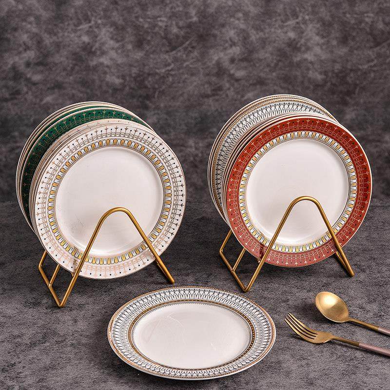 8英寸高颜值轻奢陶瓷吐骨碟欧式小吃碟家用骨头碟餐桌垃圾桌面盘,餐饮具,盘,淘宝优惠券,粉丝福利购,淘宝优惠卷