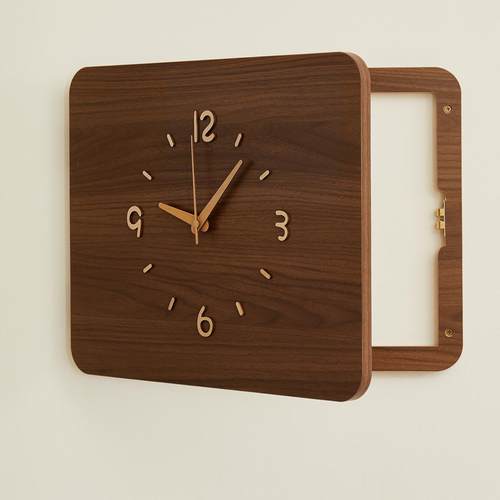 电表箱装饰画2025新款带钟表挂钟挂画电闸配电箱盒遮挡时钟免打孔