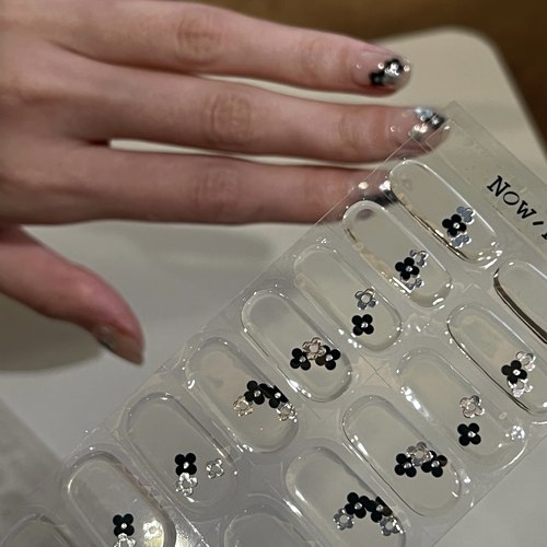 nownownail设计款繁花uv凝胶美甲贴指甲贴新型穿戴甲持久防水