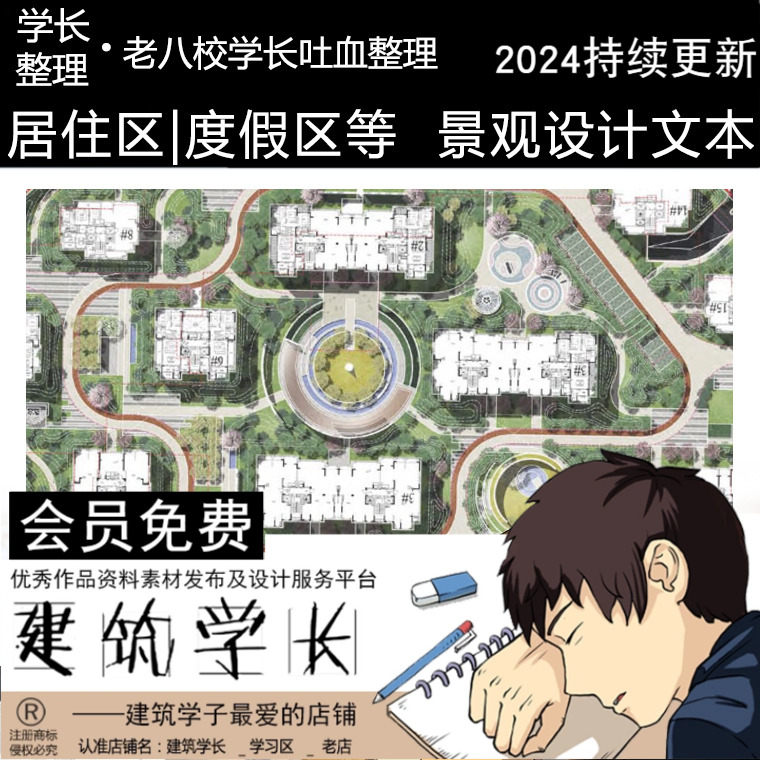 2019景观设计方案文本效果图住宅小区规划分析商业建筑参考图公园
