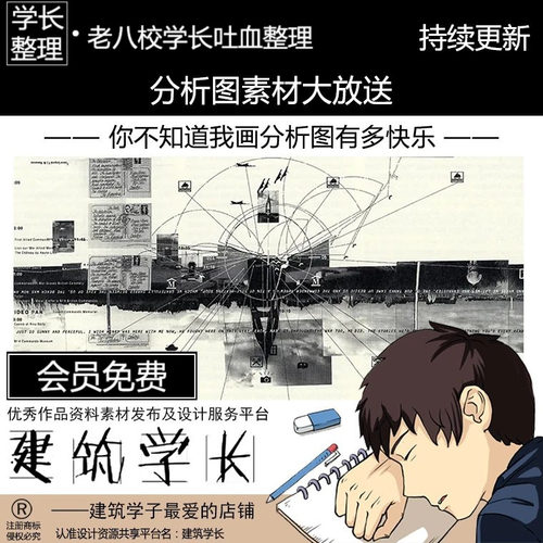 超全分析图素材合集 图标PSD符号AI图表色卡区位景观竖向日照参考