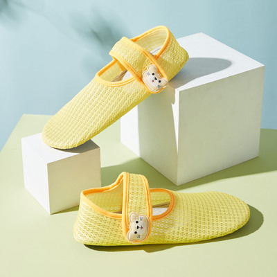 魔术贴地板袜小石鱼防滑清新夏季