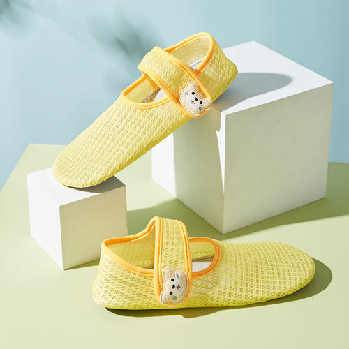 魔术贴地板袜小石鱼防滑清新夏季