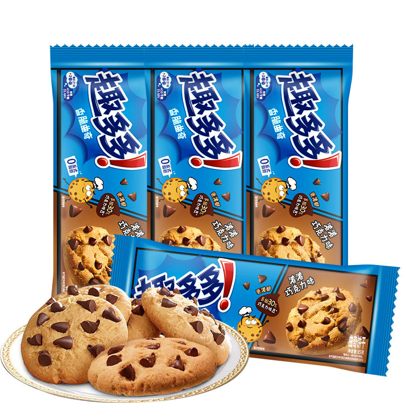 趣多多曲奇85g*4条 香脆曲奇巧克力味【农场砍价】