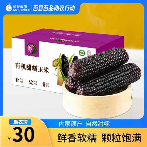 内蒙古敖汉旗有机玉米2.5kg*1箱