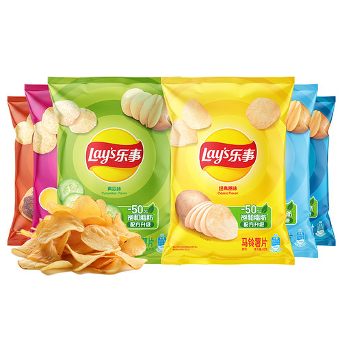 乐事 40g*6袋薯片多口味混合随机【农场砍价】