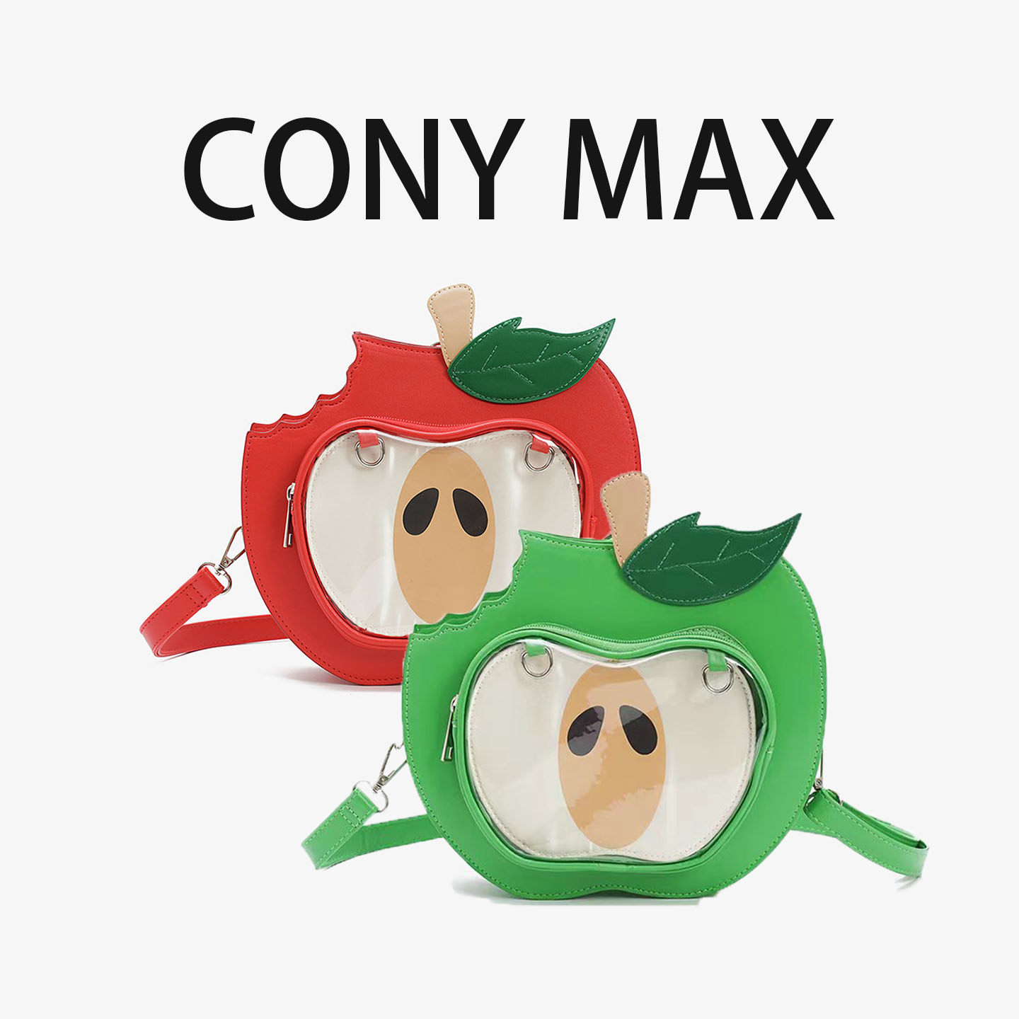 CONY MAX原创设计苹果痛包学生双肩背包通勤可爱斜挎包儿童节礼物