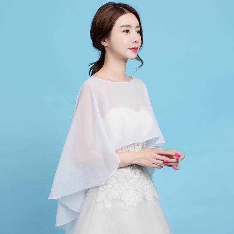 新娘披肩套头斗篷结婚款