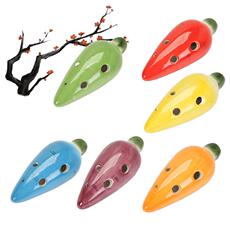 Окарина 卡通陶笛6孔抽象初学入门乐器六孔笛子口哨恐怖尖笛演奏吹歌瓷笛