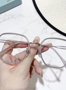 S11729韩版潮流复古原宿风多边形框架大框女生大脸显小可配近视镜