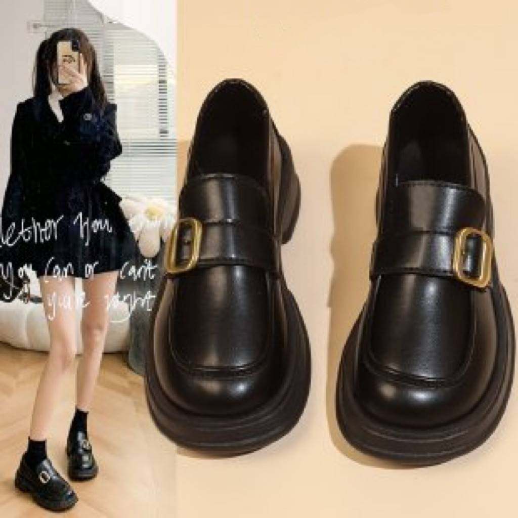 小皮鞋女2026新款复古英伦风粗跟乐福鞋学生百搭一脚蹬JK小皮鞋定,女鞋,浅口单鞋,淘宝优惠券,粉丝福利购,淘宝优惠卷