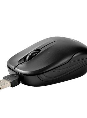 迷你伸缩线小鼠标USB光电创意礼品UT220中性鼠标方便携带定制