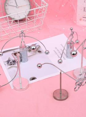 创意平衡球摇摆举重小铁人平衡摆摆设趣味铁艺装饰摆件定制