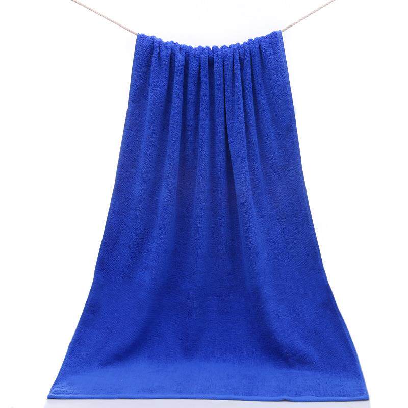 宝蓝色毛巾酒店浴巾火疗毛巾专用阻燃按摩院足疗沙发盖毯定制