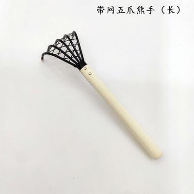赶海用木柄带网五爪熊手五金园林松土忍者熊手沙滩挖贝壳五齿耙子