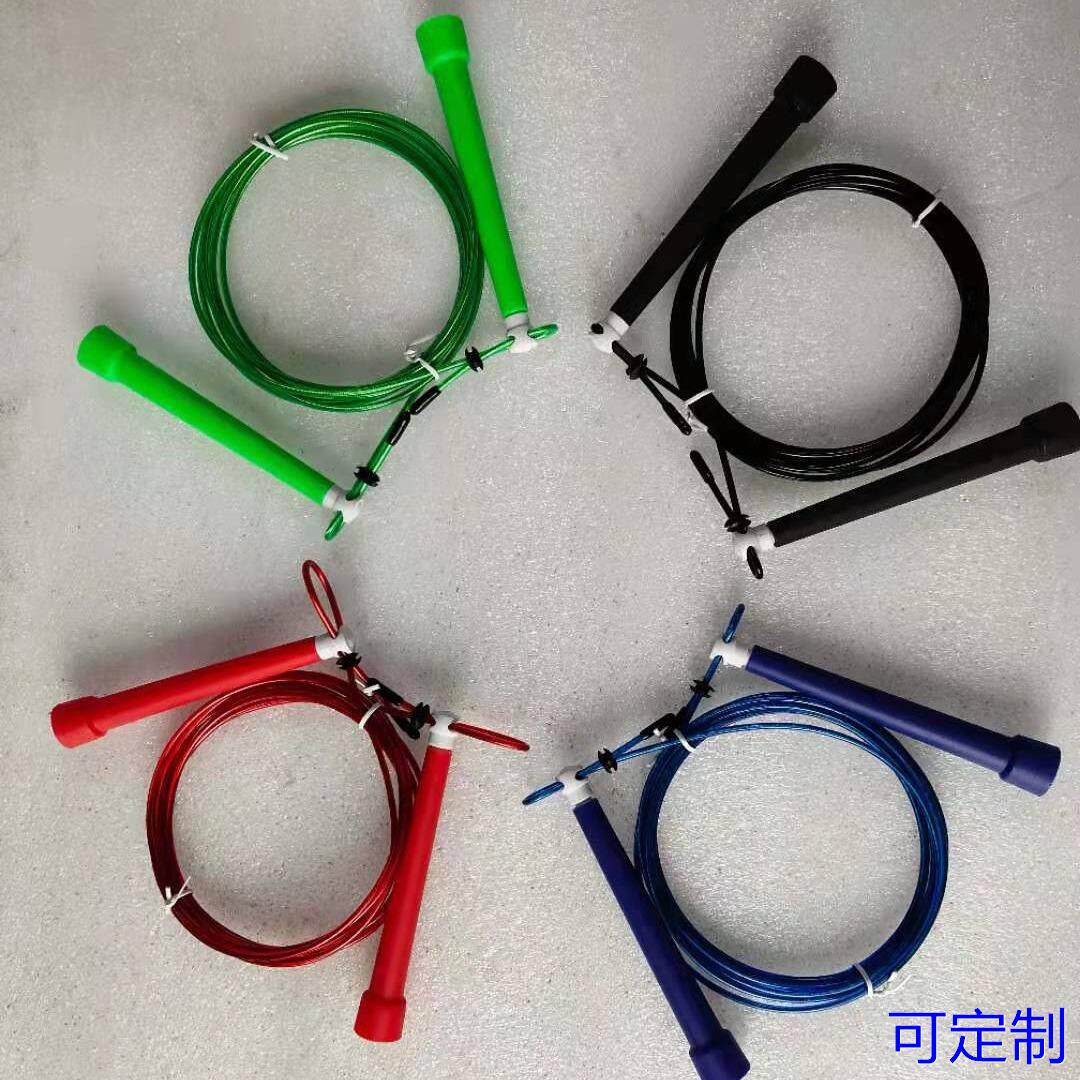 竞速钢丝跳绳 B款运动可调节塑料手柄 多色可选中考健身学生成人