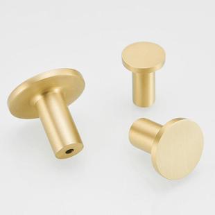 打孔挂衣钩衣柜拉手玄关单个衣帽挂钩铜拉丝金色圆形单孔卫生间单