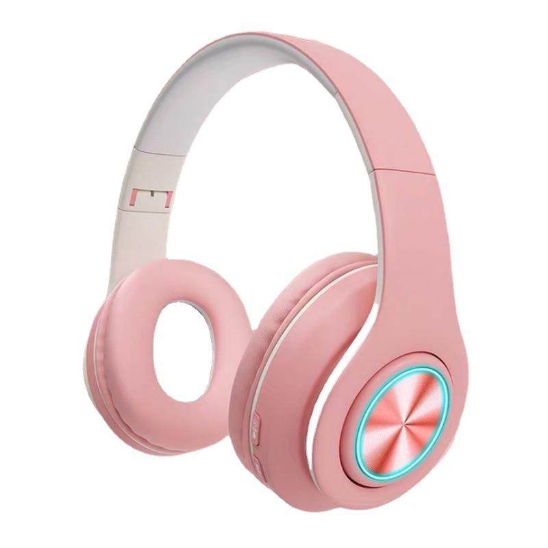 B39蓝牙耳机头戴式 无线发光七彩呼吸灯可插卡折叠重低音手机通用