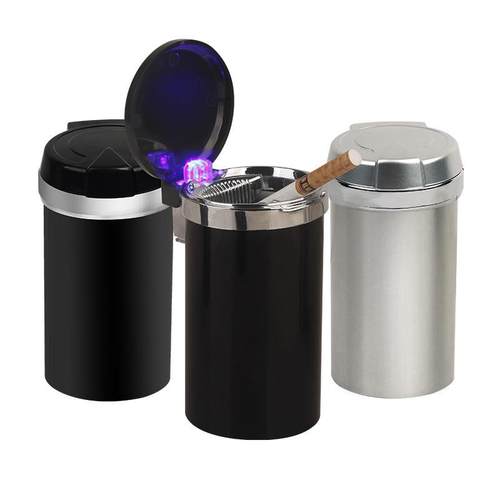 高亮灯汽车用烟灰缸金属
