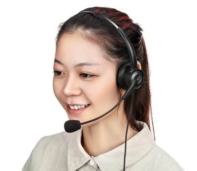 新特价电话机RJ9RJ11水晶头话务员耳麦客服电销呼叫中心座机耳机