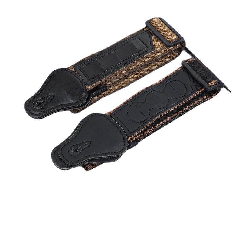 吉他背带加厚网格拨片背带 民谣吉他背带拨片款电吉他背带PU背带