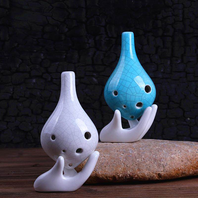 6孔陶笛中音C调陶瓷制作初学教学陶笛6孔 民族乐器 定制